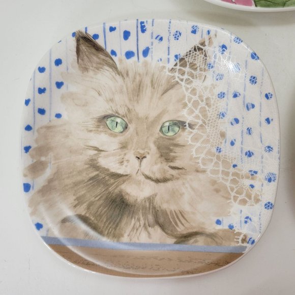 Zrike Minou-ettes by C. Pradelie Cat Design Plates Set of Three - Picture 5 of 6